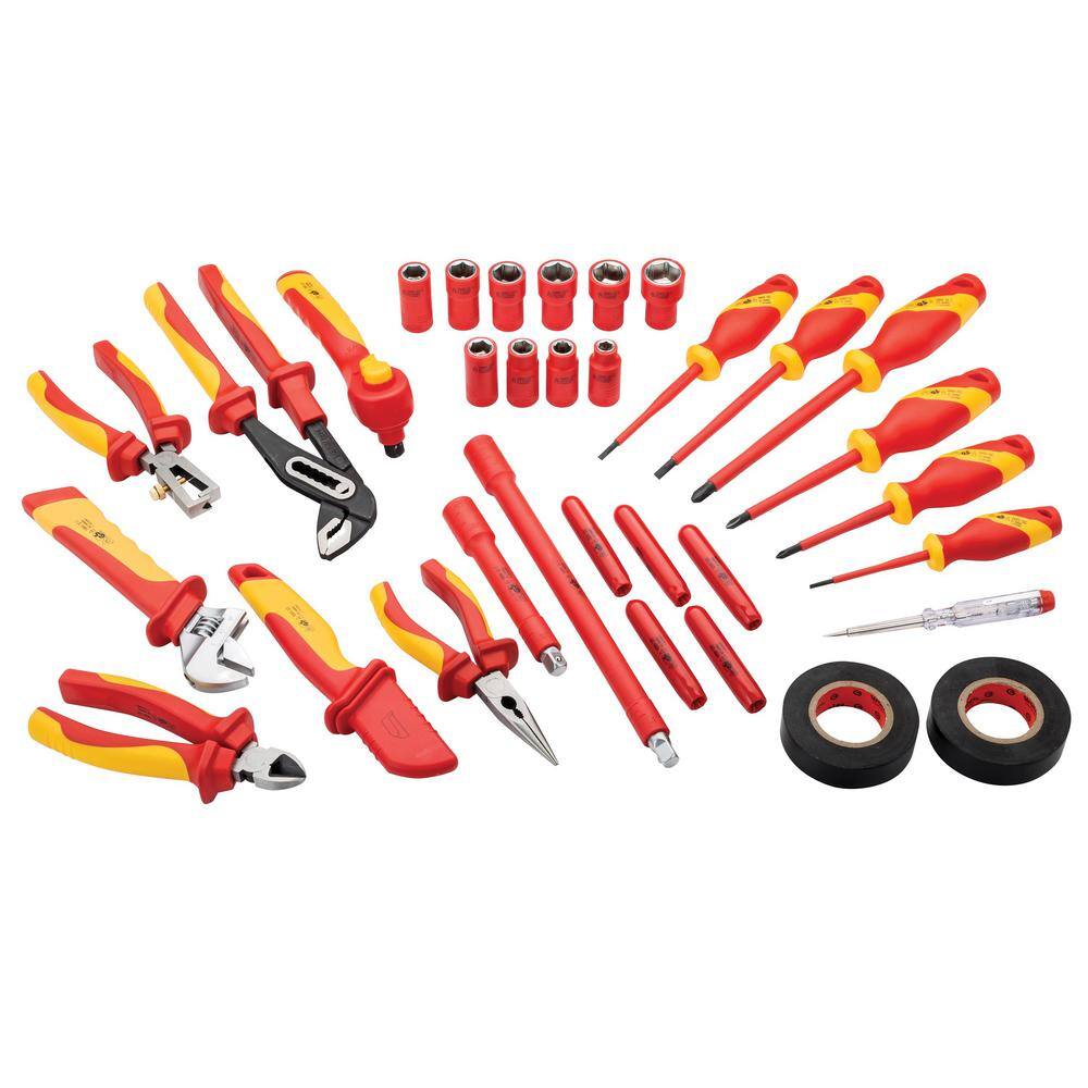 POWERBUILT EVT Insulated VDE Hand Tool Set With Pouch (33-Piece) 642938