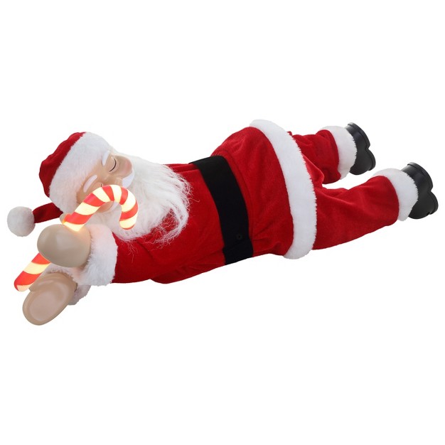 Mr Christmas Animated Motion Activated Sleeping Santa Led Christmas Decoration