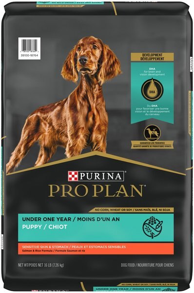 Purina Pro Plan Puppy Sensitive Skin and Stomach Salmon and Rice Dry Dog Food