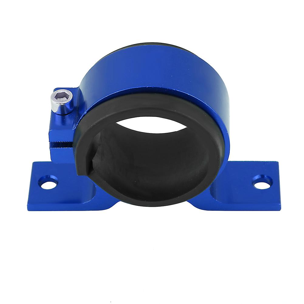 Aluminum Alloy 50mm Car Fuel Pump Mounting Bracket Single Filter Clamp Cradle Blue