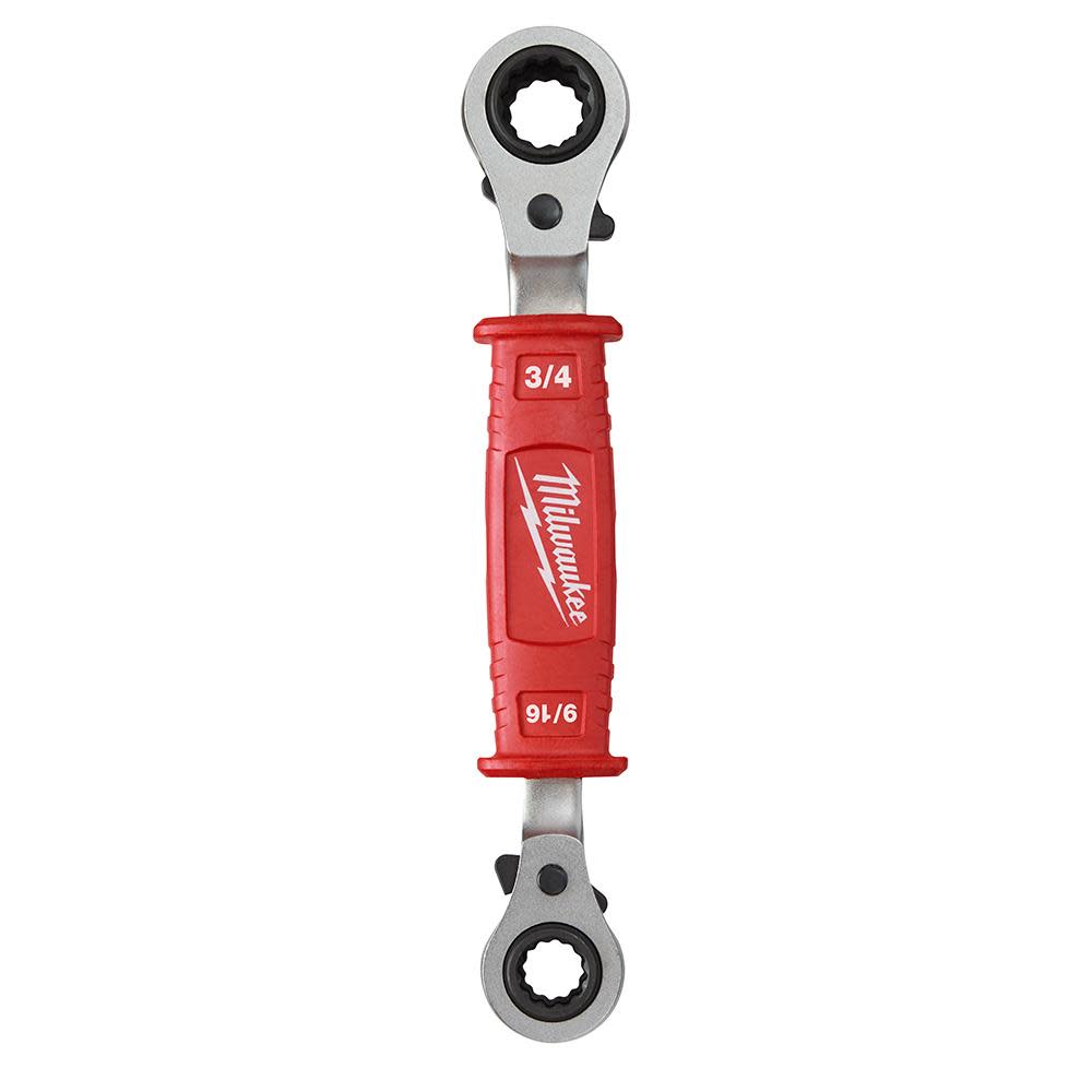 Lineman’s 4-in-1 Insulated Ratcheting Box Wrench ;