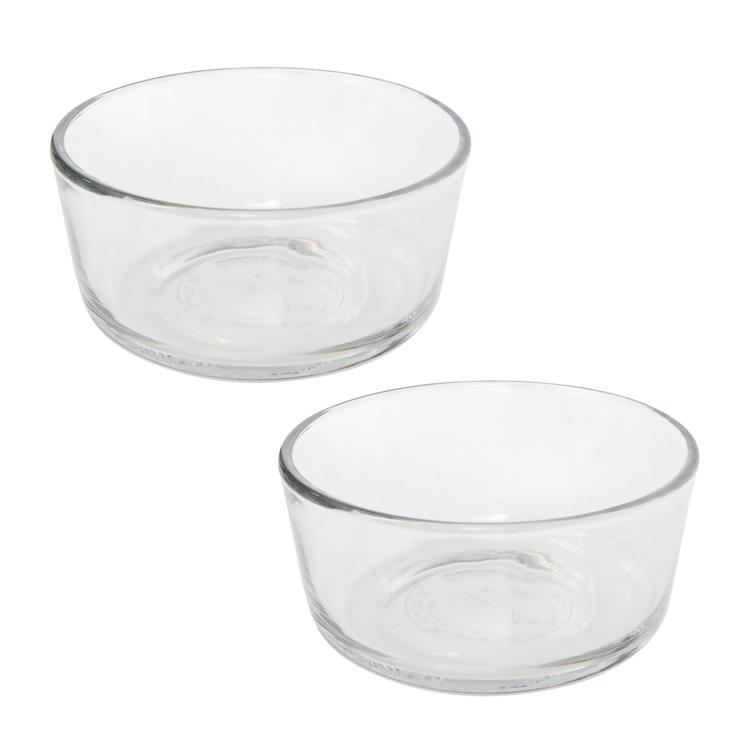 Pyrex 7200 Simply Store 2-Cup Round Clear Glass Food Storage Bowl (2-Pack)