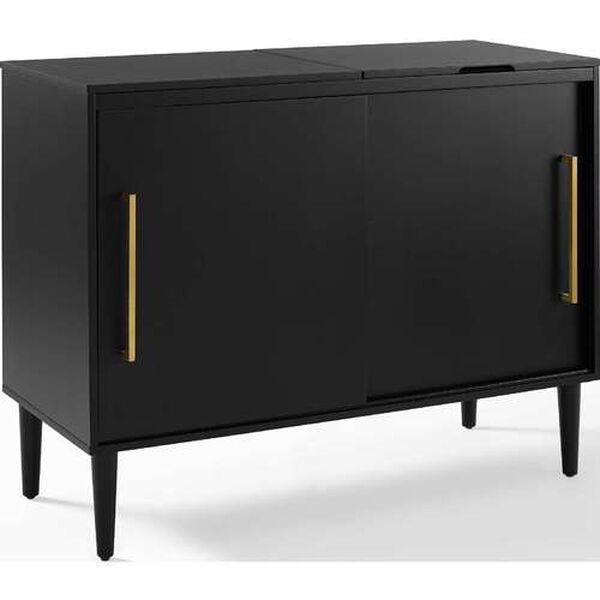 Everett Matte Black Media Console