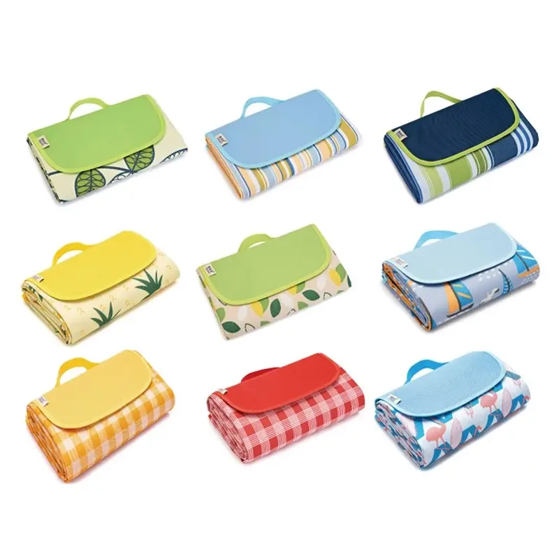 Eco Friendly Picnic Blankets Thickened Camping Feltfolding Pad waterproof picnic mat