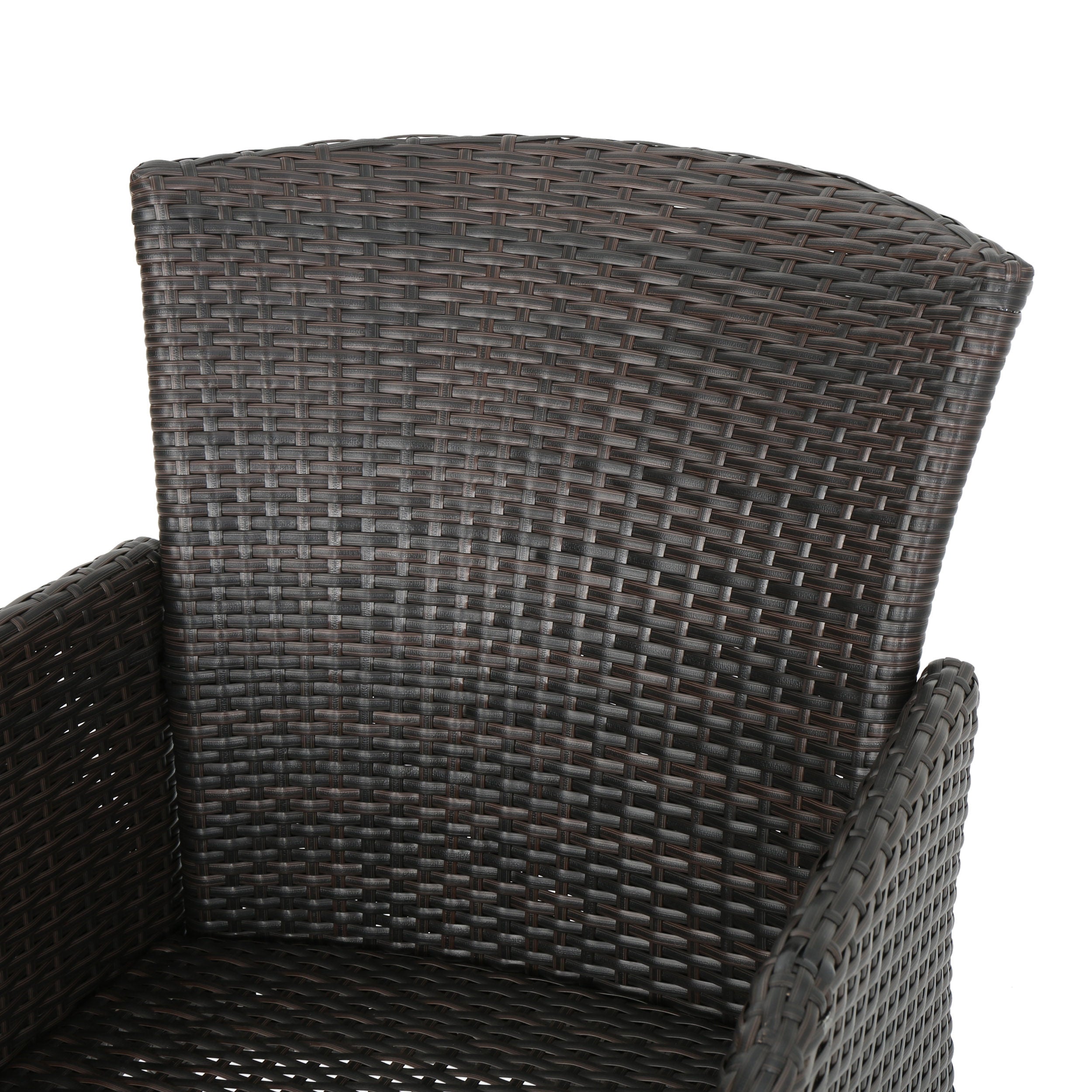 Seawall Outdoor Wicker Dining Chair (Set of 2)