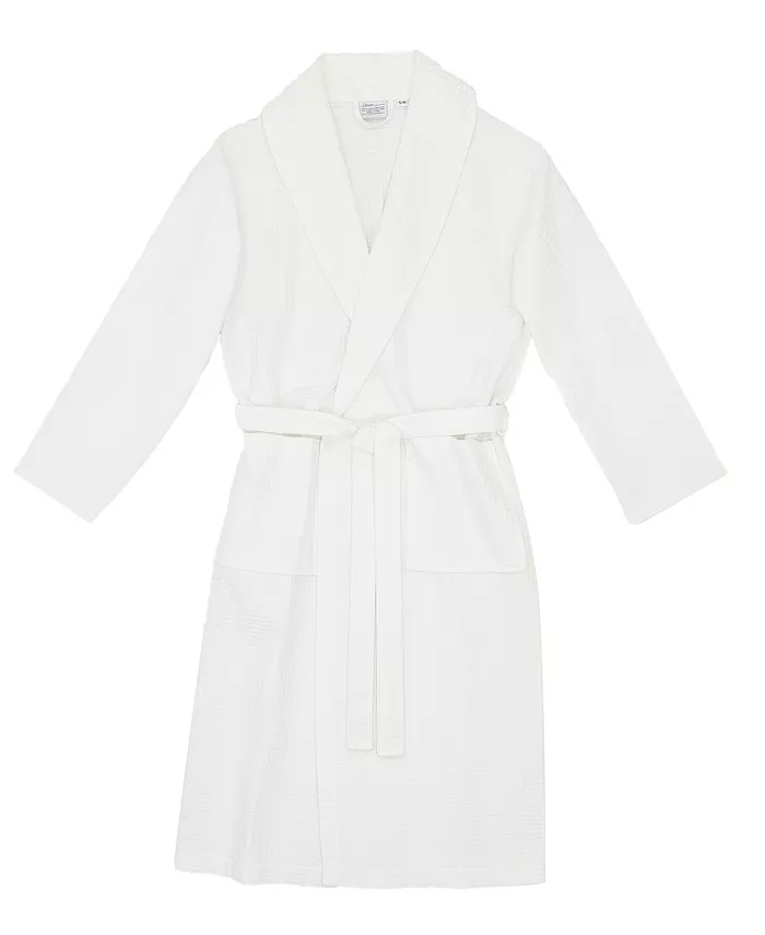 Linum Home Unisex Waffle Weave Bath Robe