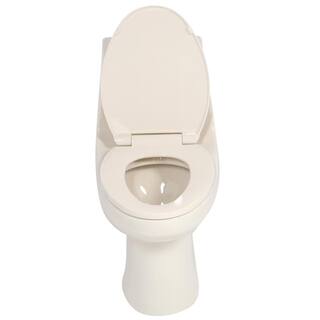 Glacier Bay 1-Piece 1.1 GPF1.6 GPF High Efficiency Dual Flush Elongated All-in-One Toilet in Bone N2420-BNE