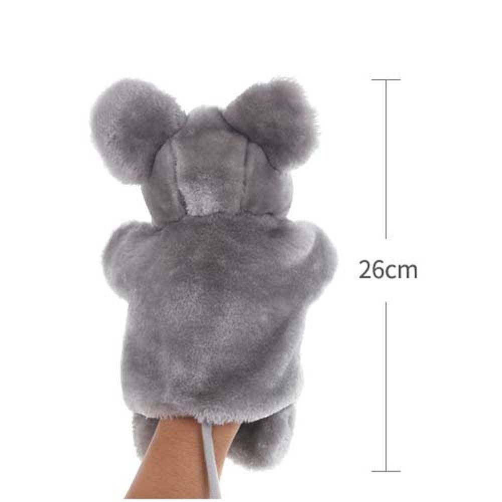 For Kids Children Adult Educational Playhouse Pillow Toys Sleeping Pillow Hand Puppet Birthday Gift Mouse Hand Puppet Mouse Puppet Hand Doll Puppet Plush Toy Animal Plush Doll GREY