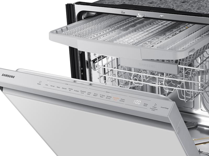 Samsung DW80BB707012 Bespoke Autorelease Smart 42Dba Dishwasher With Stormwash+™ And Smart Dry In White Glass