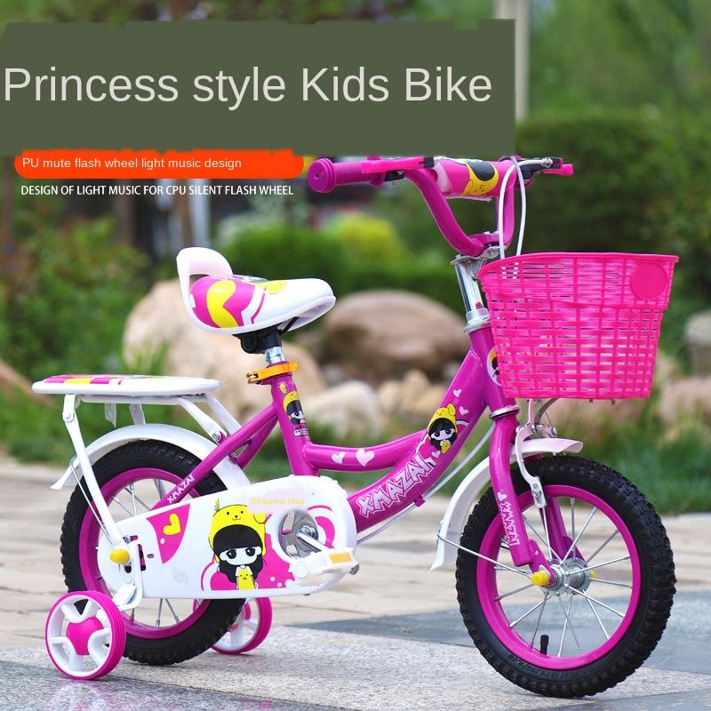 Kids Bicycle/colorful Kids Bikes with Back Rest Seat/kids Bicycle OEM Popular Cute Steel Kids Scooter 3 Wheel PVC Flashing Wheel