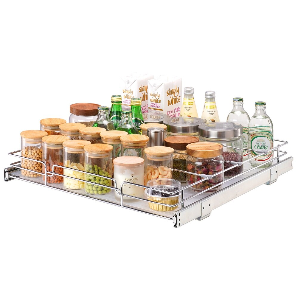 VEVOR 20x21in Pull Out Cabinet Organizer Heavy Duty Slide Out Pantry Shelvesfor Home Inside Kitchen Cabinet Bathroom