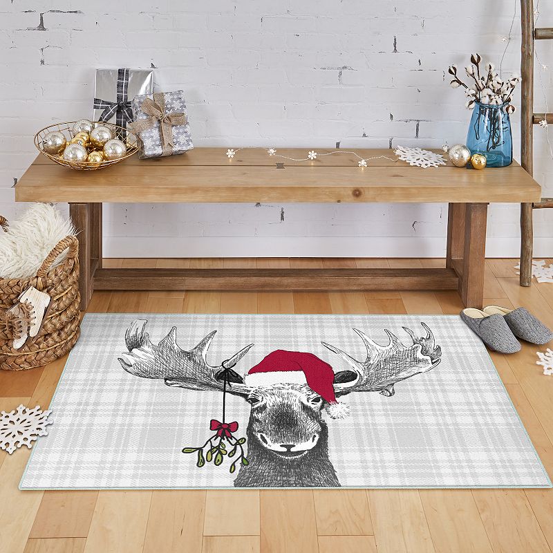 Mohawk® Home Prismatic Holiday Moose Grey Rug