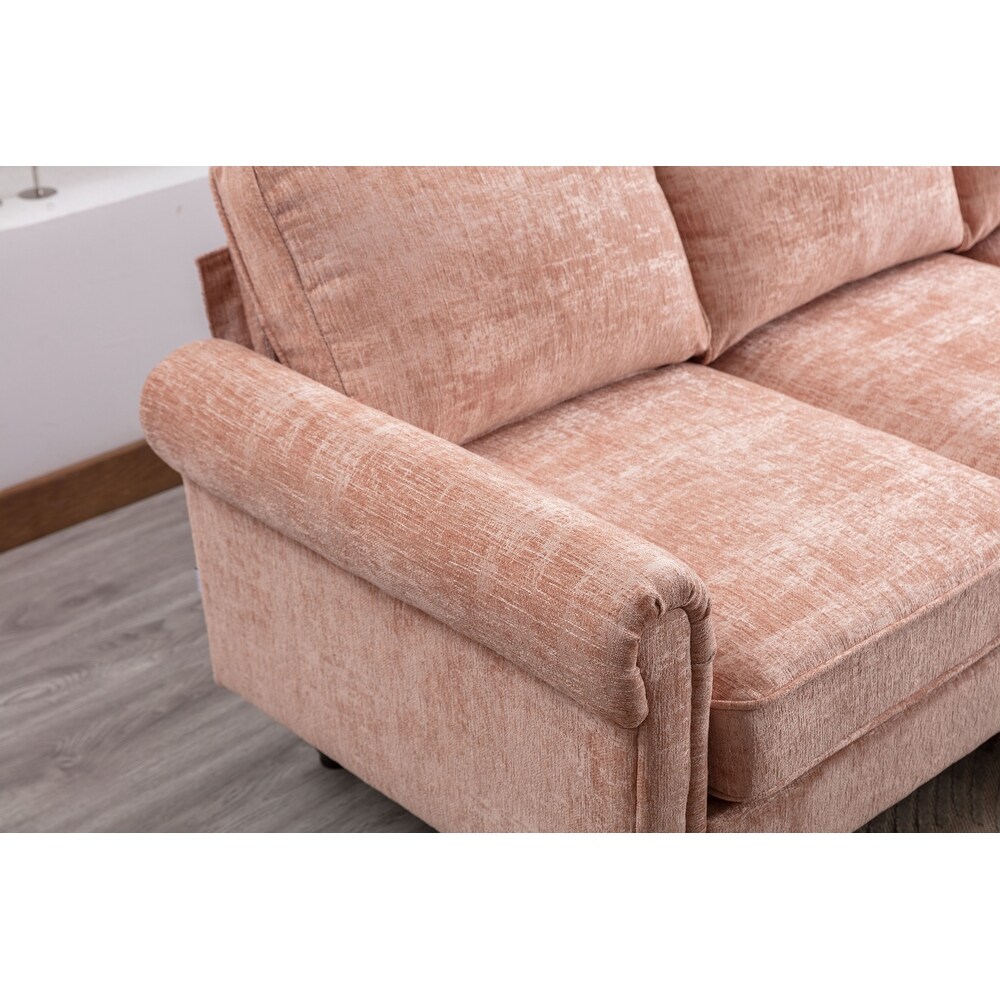 Chenille Fabric Sectional Sofa Living Room Sofa