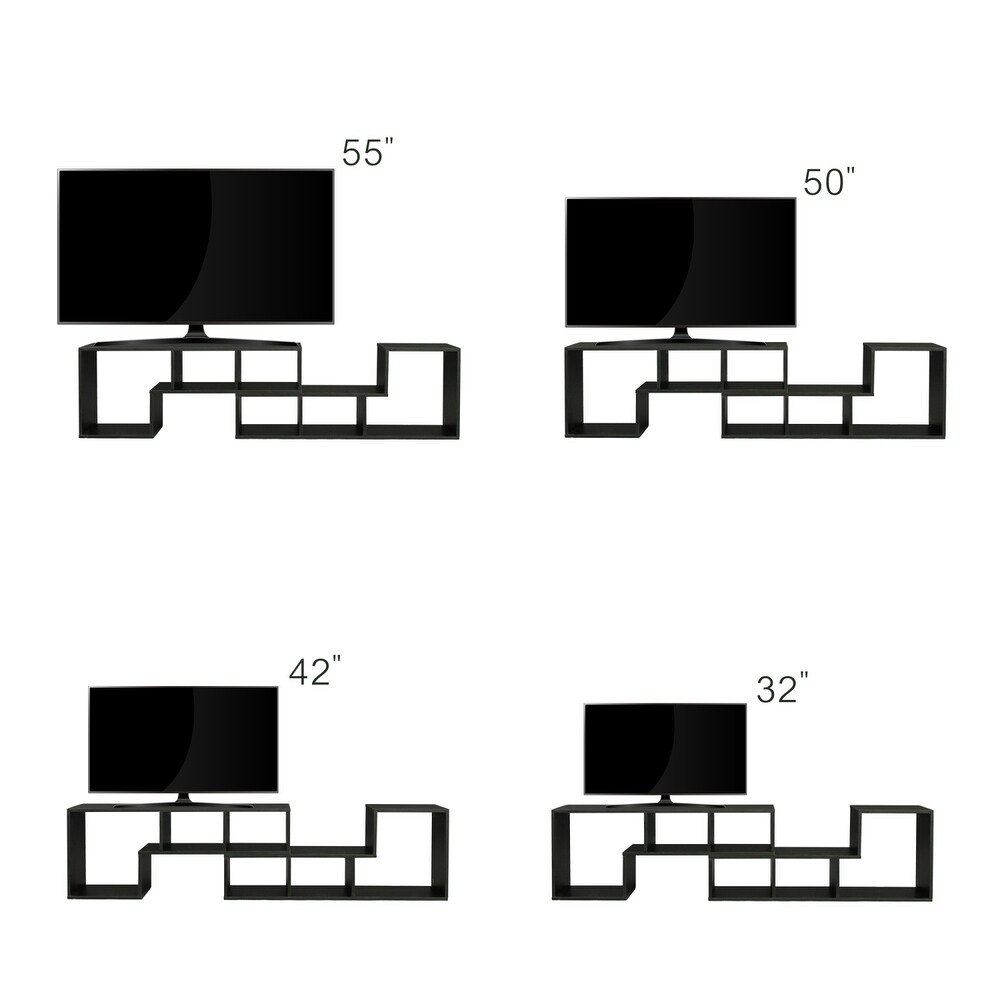 Double L Shaped TV Stand，Display Shelf