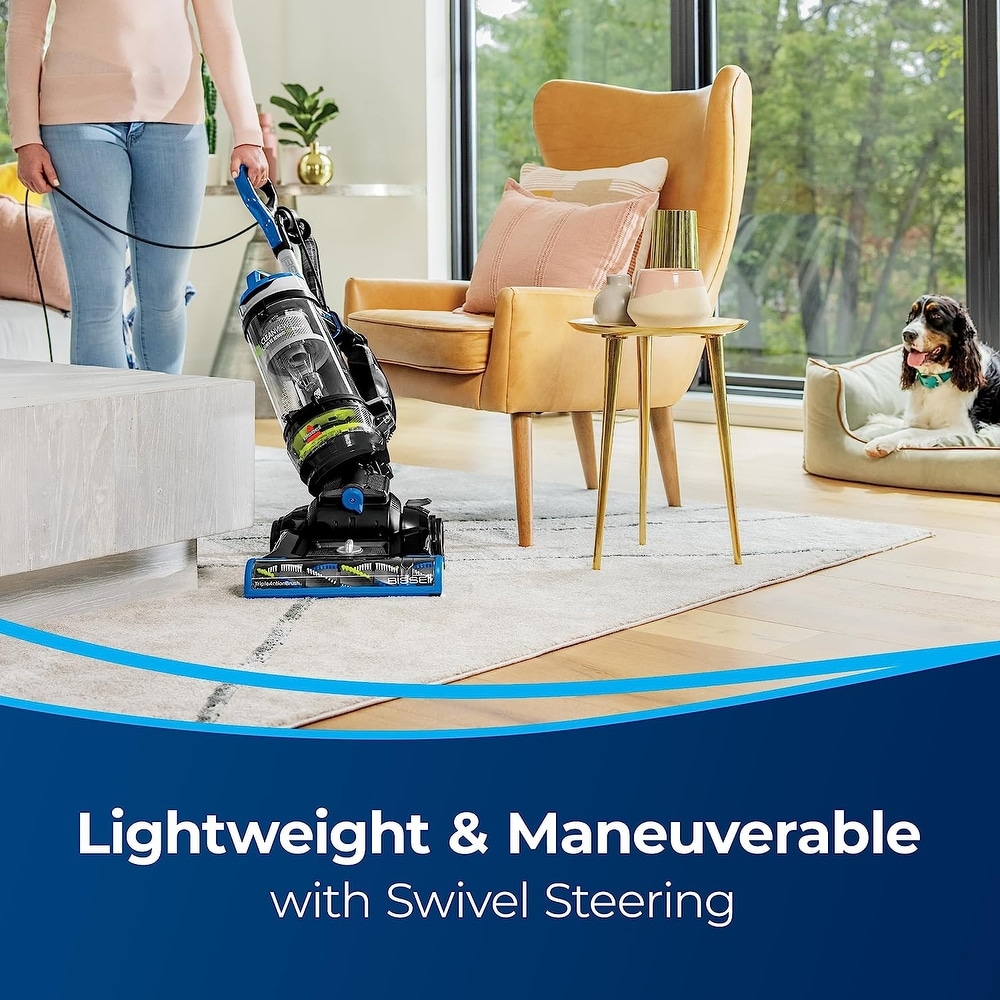 CleanView Swivel Rewind Pet Reach Vacuum Cleaner  with Quick Release Wand  Swivel Steering and Automatic Cord Rewind