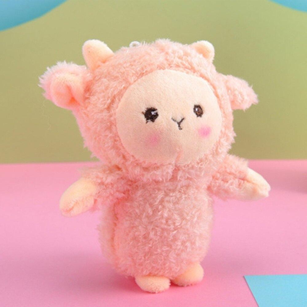 Soft rabbit plush kids keychain