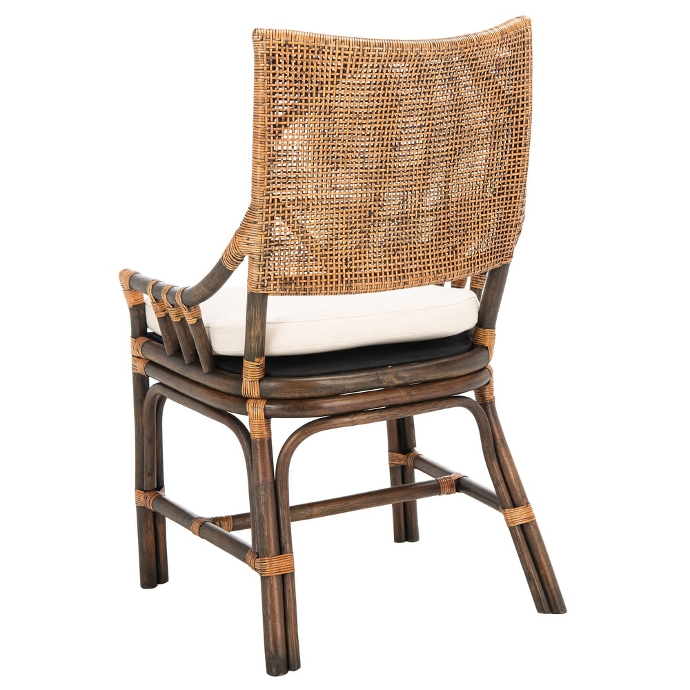 SAFAVIEH Donatella Coastal Rattan Cushion Chair   22\