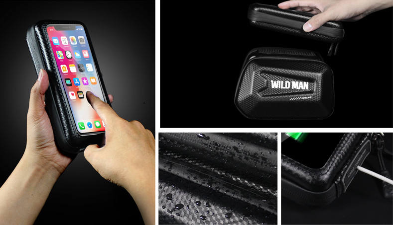 New Image WHEEL UP Multi functional Cycling Frame Bag Both Sides Storage Removable Mobile Phone Front Bike Bicycle Bag