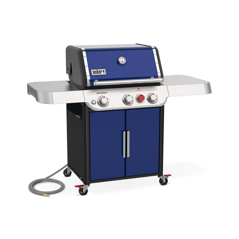 Weber Genesis SP-E-325S Grill Natural Gas 3 Burner Deep Ocean Blue ;