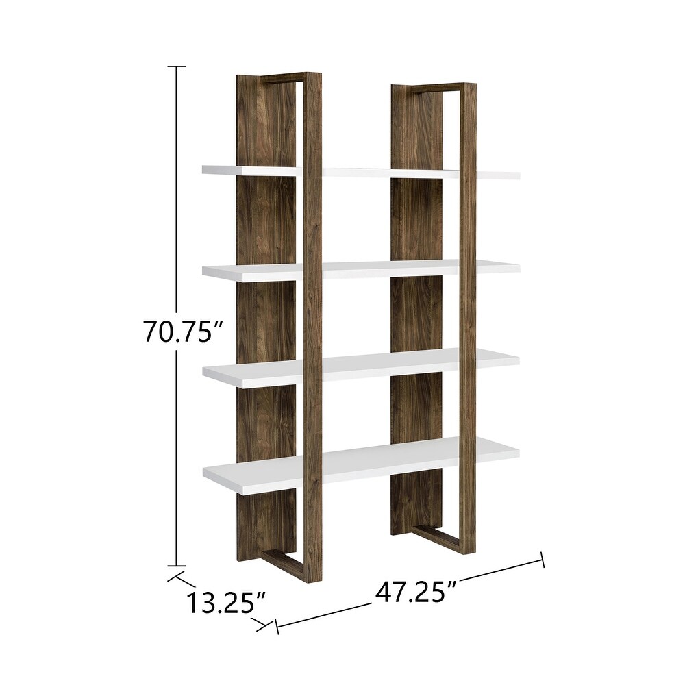 4 shelf Wood Bookcase