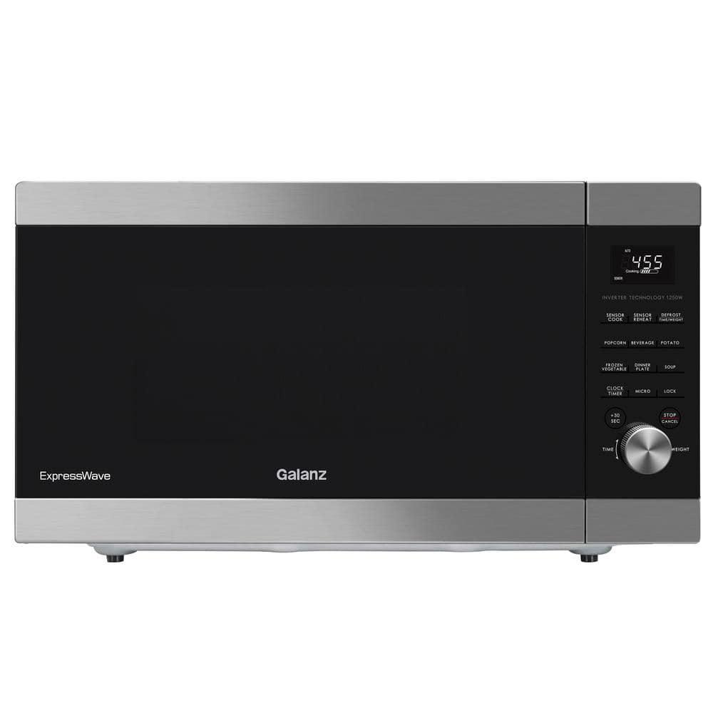 Galanz 22 cu ft Countertop Microwave ExpressWave in Stainless Steel with Sensor Cooking Technology