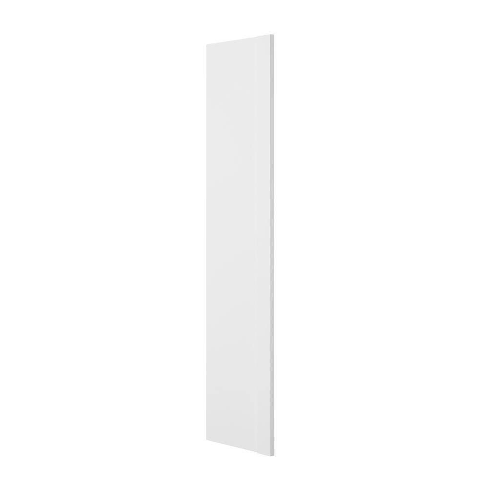 Hampton Bay Designer Series 1.5x96x24.5 in. Refrigerator End Panel in White TREC196-WH