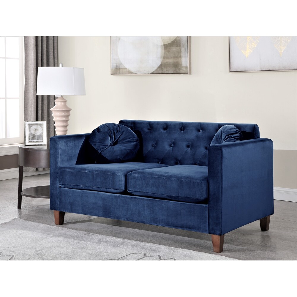 Lory velvet Kitts Classic Chesterfield Living room seat Loveseat and Sofa