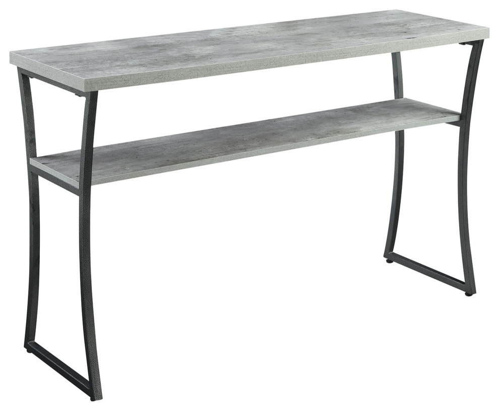 X Calibur Console Table With Shelf   Industrial   Console Tables   by Convenience Concepts  Houzz