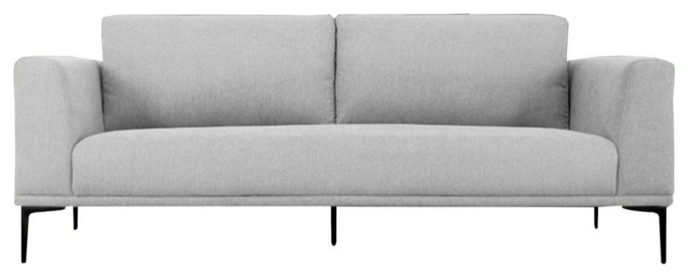 David Modern Light Gray Loveseat   Midcentury   Loveseats   by Rustic Home Furniture Deco  Houzz