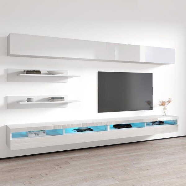 Fly I1 35TV Wall Mounted Floating Modern Entertainment Center