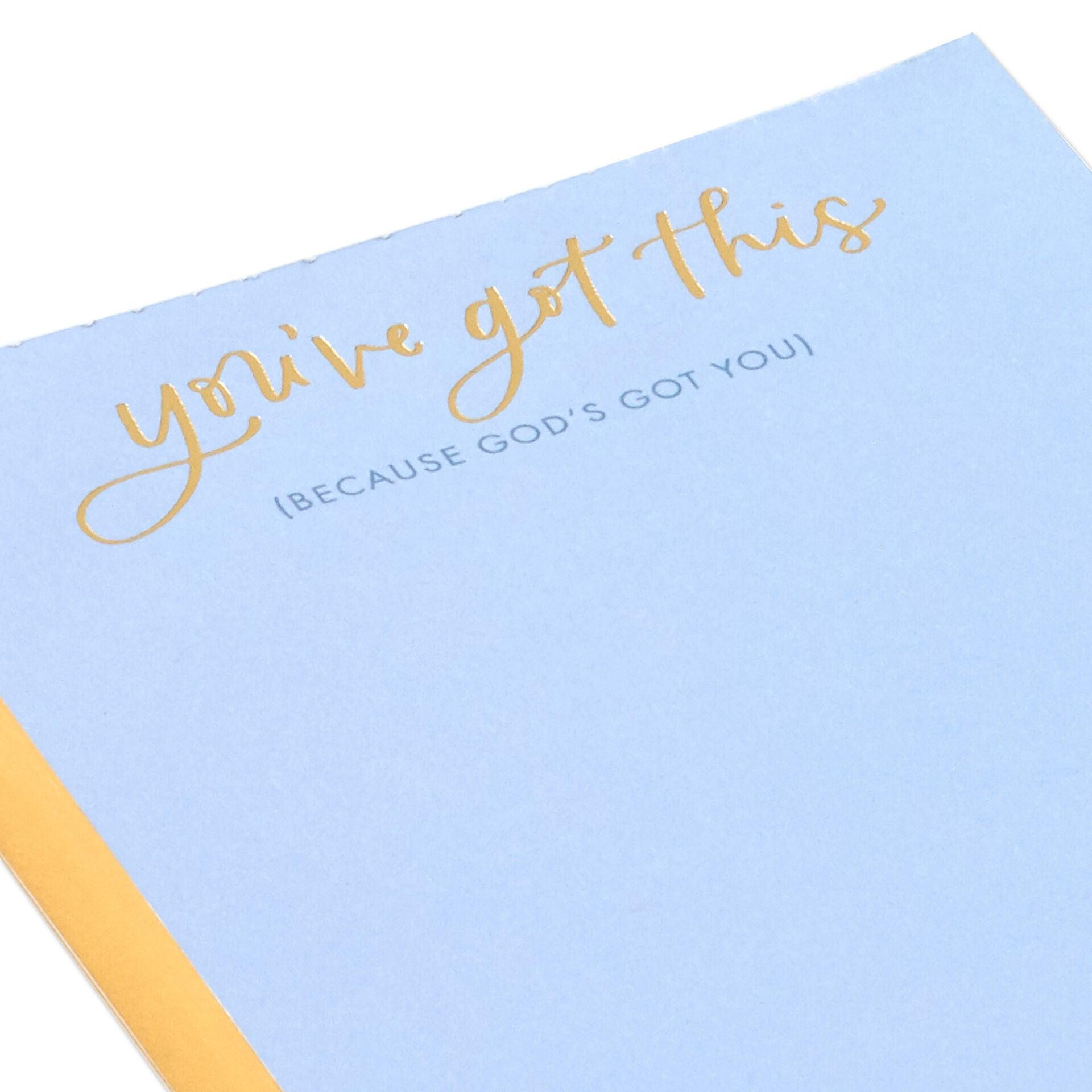 Hallmark  You've Got This, God's Got You Memo Pad