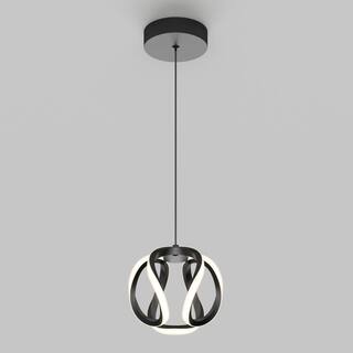 Artika Vivaldi 16-Watt Integrated LED Black 3 CCT Modern Hanging Mini Pendant Light for Kitchen Island and Living Room PDT1-VIC-HD2BL