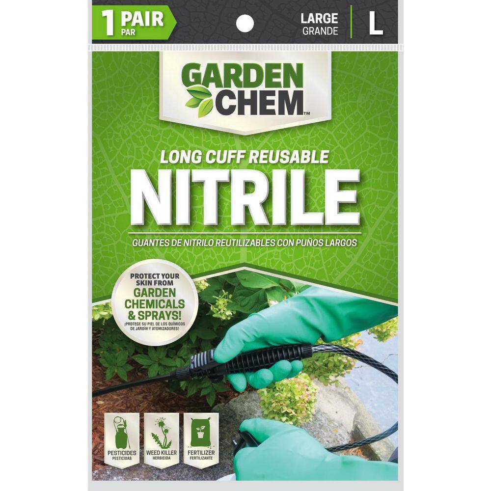 Garden Chem Large Green 11 mil Reusable Nitrile Glove 15122-012