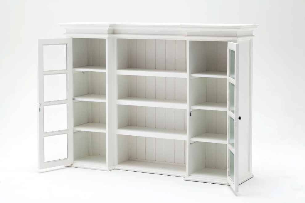 Halifax Library Hutch With basket set   Contemporary   Bookcases   by Nova Solo Furniture  Houzz