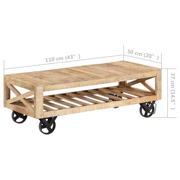 Coffee Table with Wheels 43.3