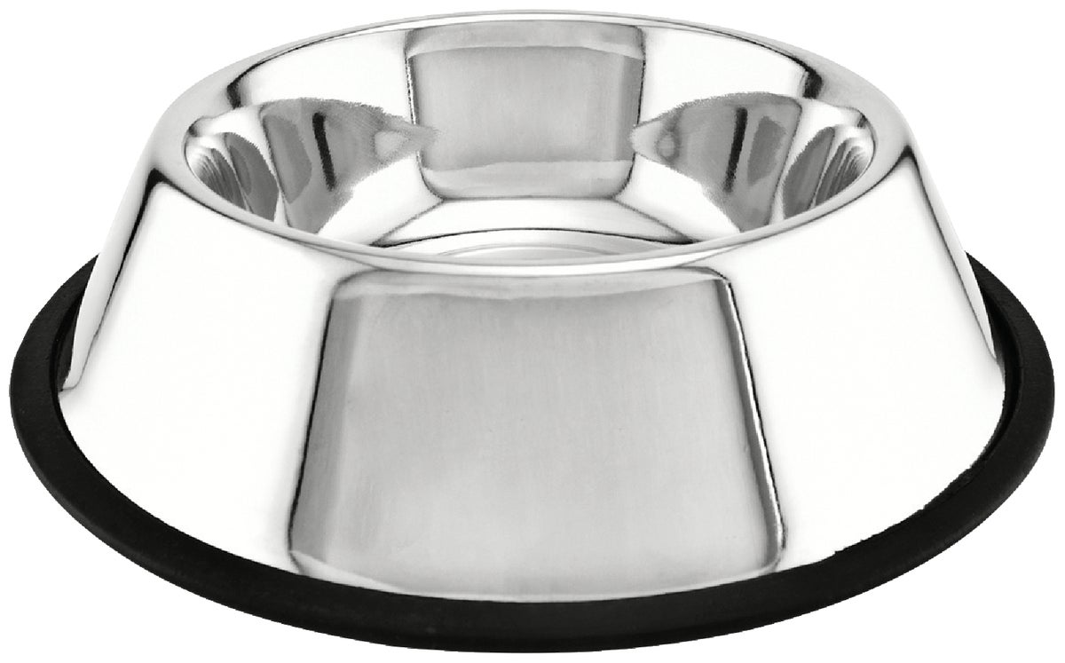 Westminster Pet Ruffinand#039 it Stainless Steel Non-Skid Pet Food Bowl 24 Oz. Stainless Steel