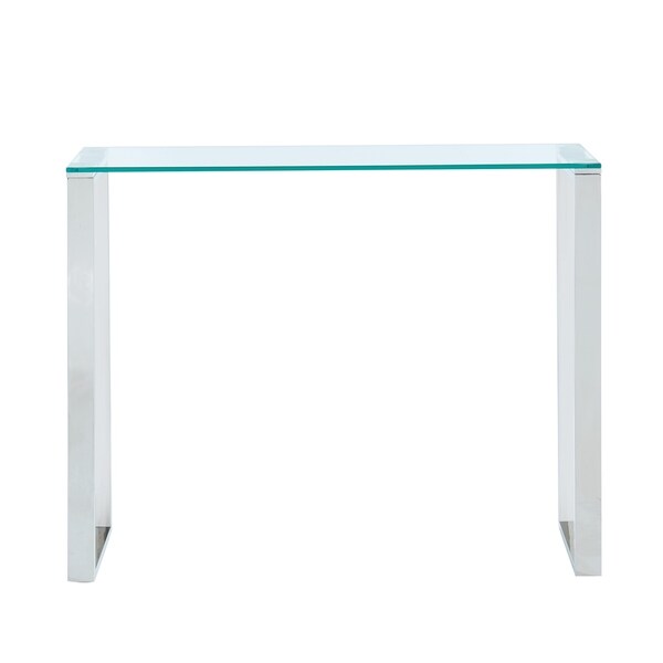 Glass/Chrome Console Table