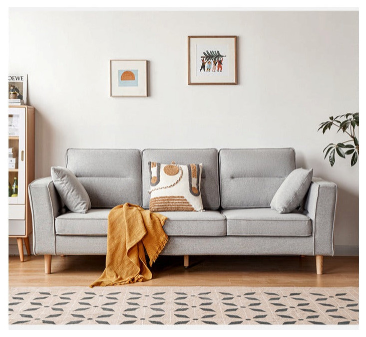 Fabric Sofa Simple Modern   Midcentury   Sofas   by GVAwood  Houzz