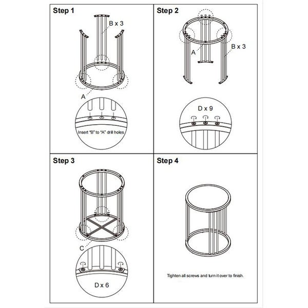 Round Side/ End table Sintered Stone with Golden Stainless Steel Frame