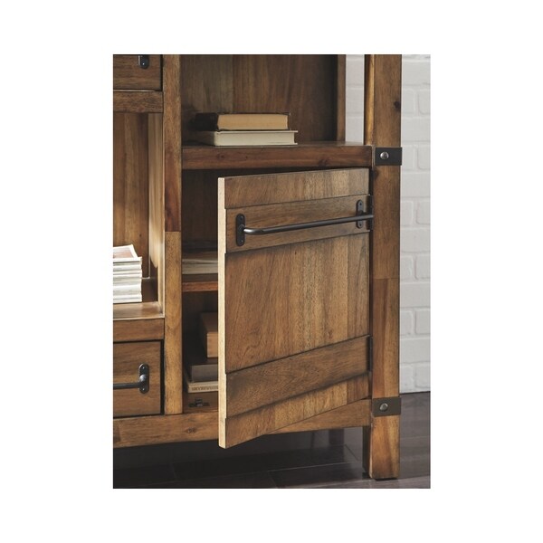 Roybeck Accent Cabinet - Casual - Bronze Hardware - Light Brown