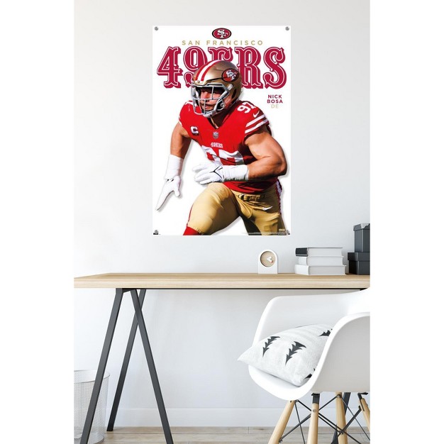 Trends International Nfl San Francisco 49ers Nick Bosa Feature Series 23 Unframed Wall Poster Prints