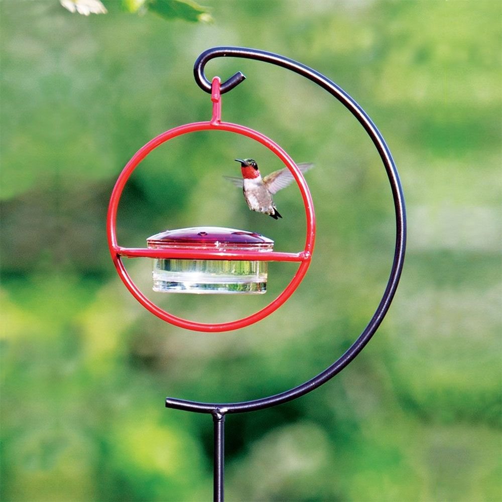 Mosaic Birds Hummble Garden Stake Bird Feeder， 44-in