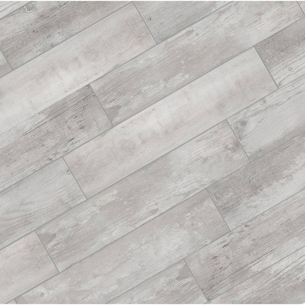 Florida Tile Home Collection Alaskan Powder Light Gray 8 in. x 36 in. Matte Porcelain Floor and Wall Tile (13.6 sq. ft.Case) CHDEALS108X36