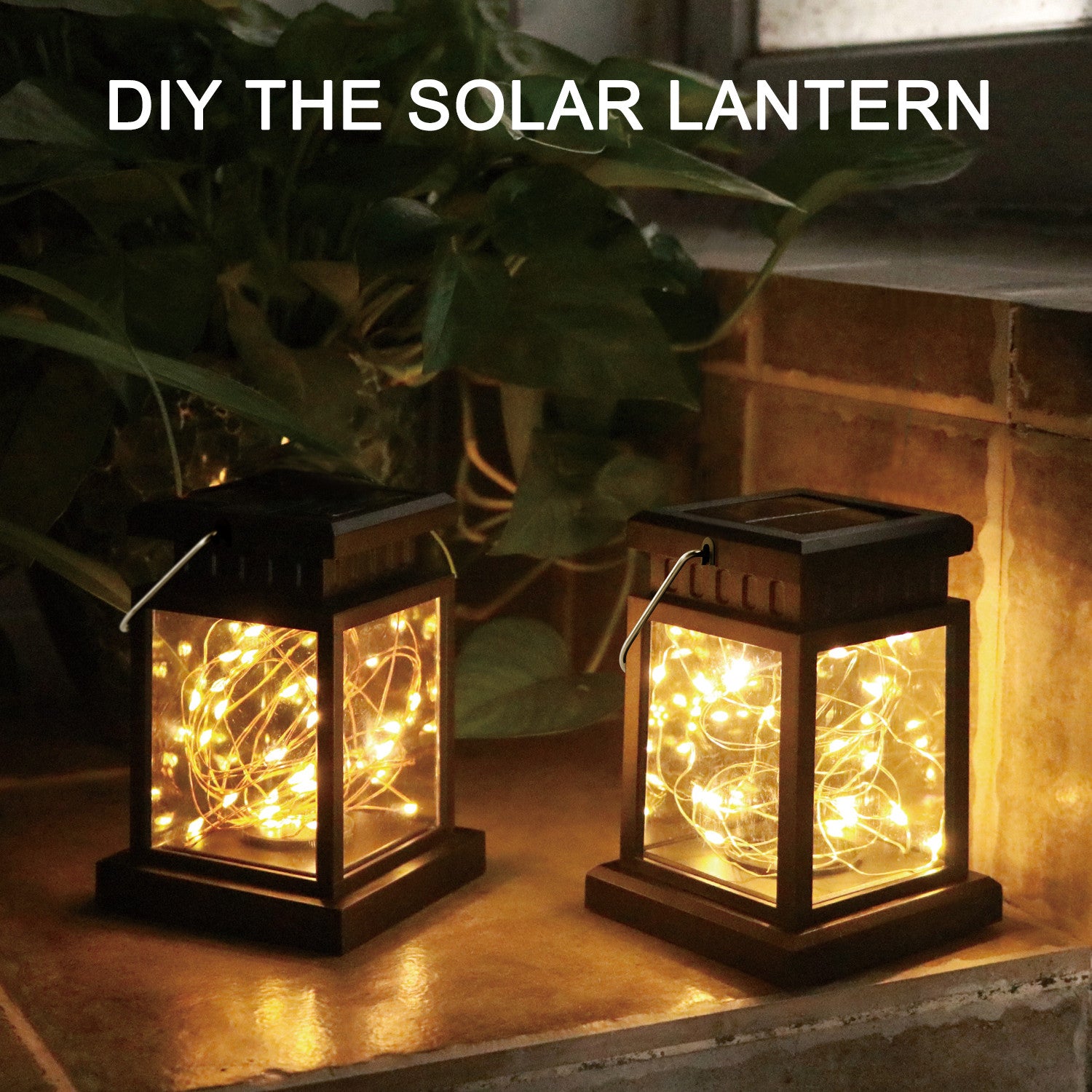 Elegant Choise Solar Lights Outdoor with Light String Waterproof Lighting for Garden Landscape