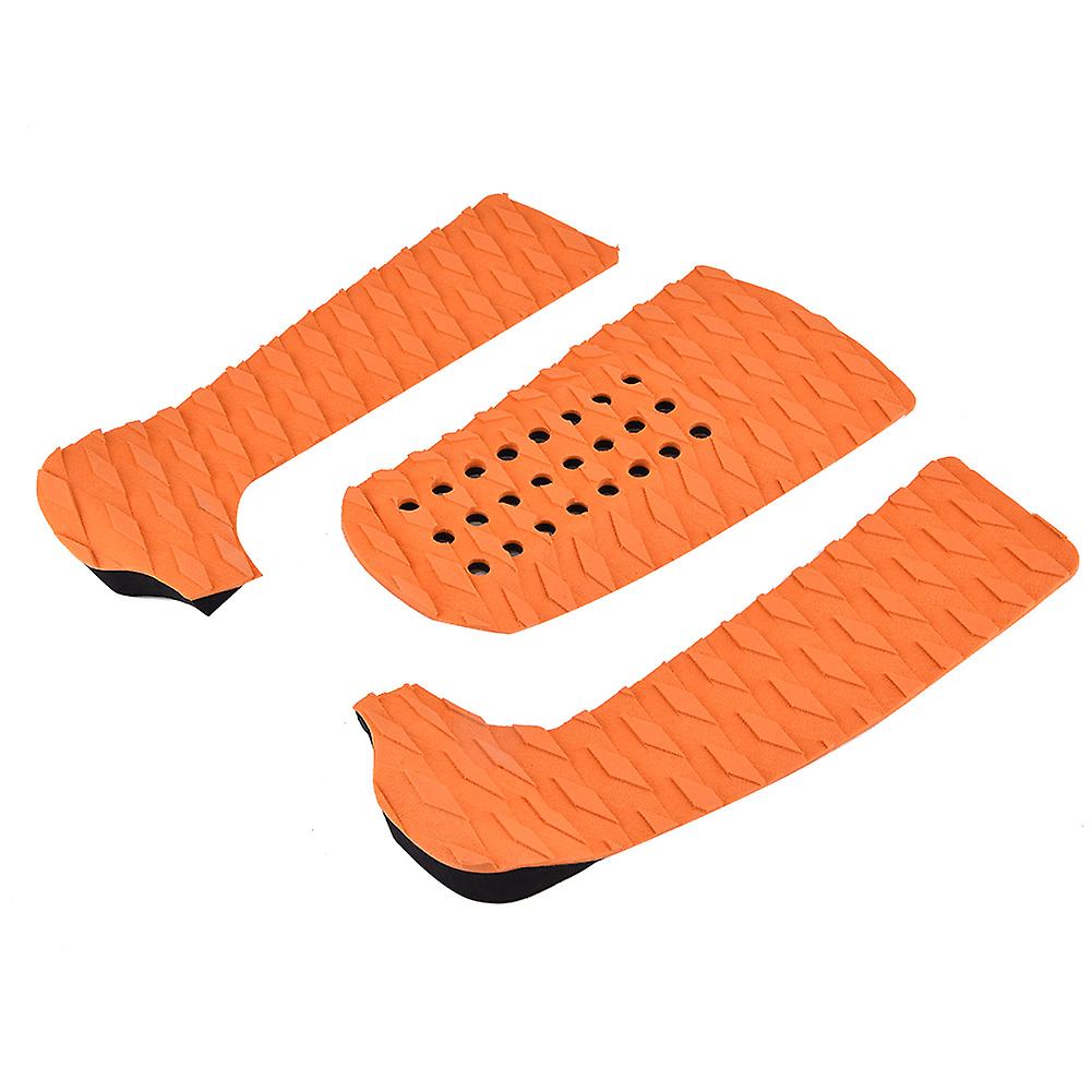 1 Set Eva Surf Surfboard Anti-skid Pad Short Board Foot Pad(orange)