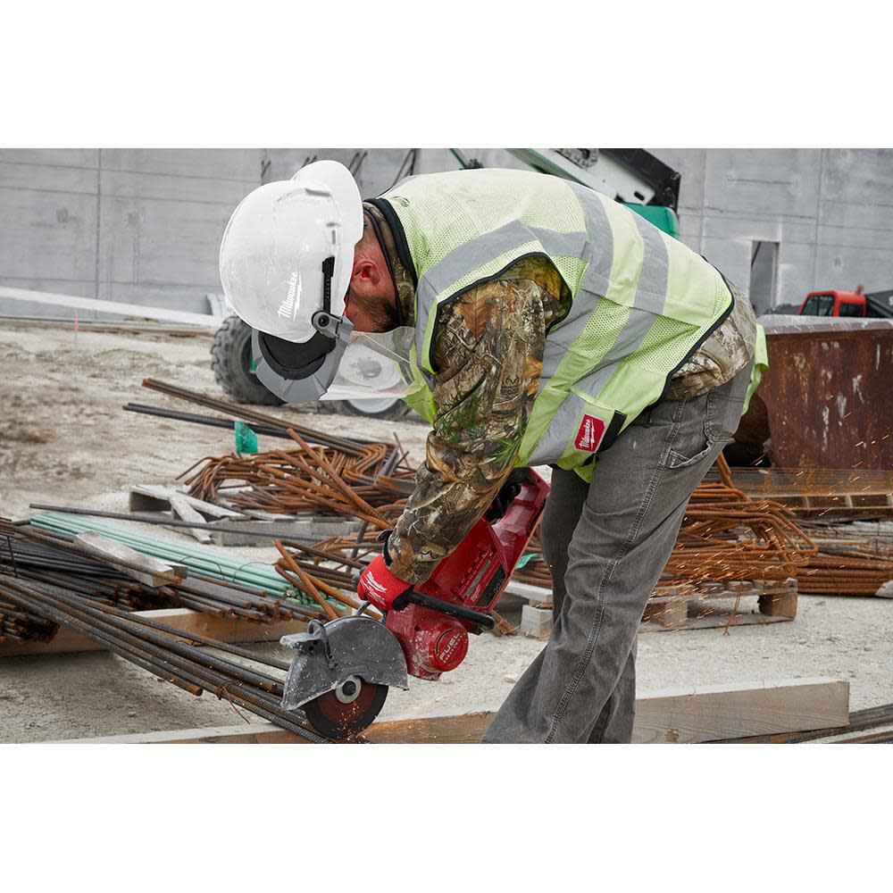 Milwaukee Red Full Brim Vented Hard Hat with 6pt Ratcheting Suspension Type 1 Class C 48-73-1229 from Milwaukee