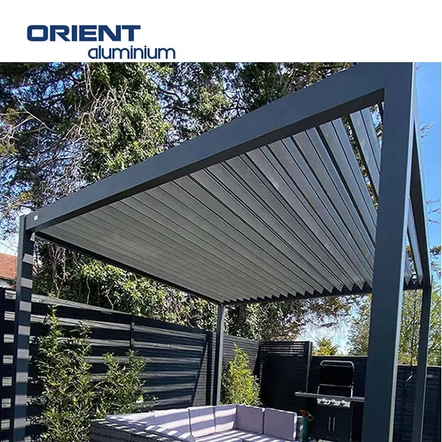 Popular Design Bioclimatic Pergola Aluminium Aluminum Profiles For Pergolas Louvered Pergola 20x12