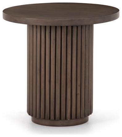 Agostino End Table Reclaimed Ashen Brown   Transitional   Side Tables And End Tables   by Rustic Home Furniture Deco  Houzz