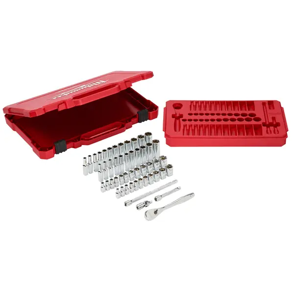 Milwaukee 50-Piece 1/4 Drive Socket Set