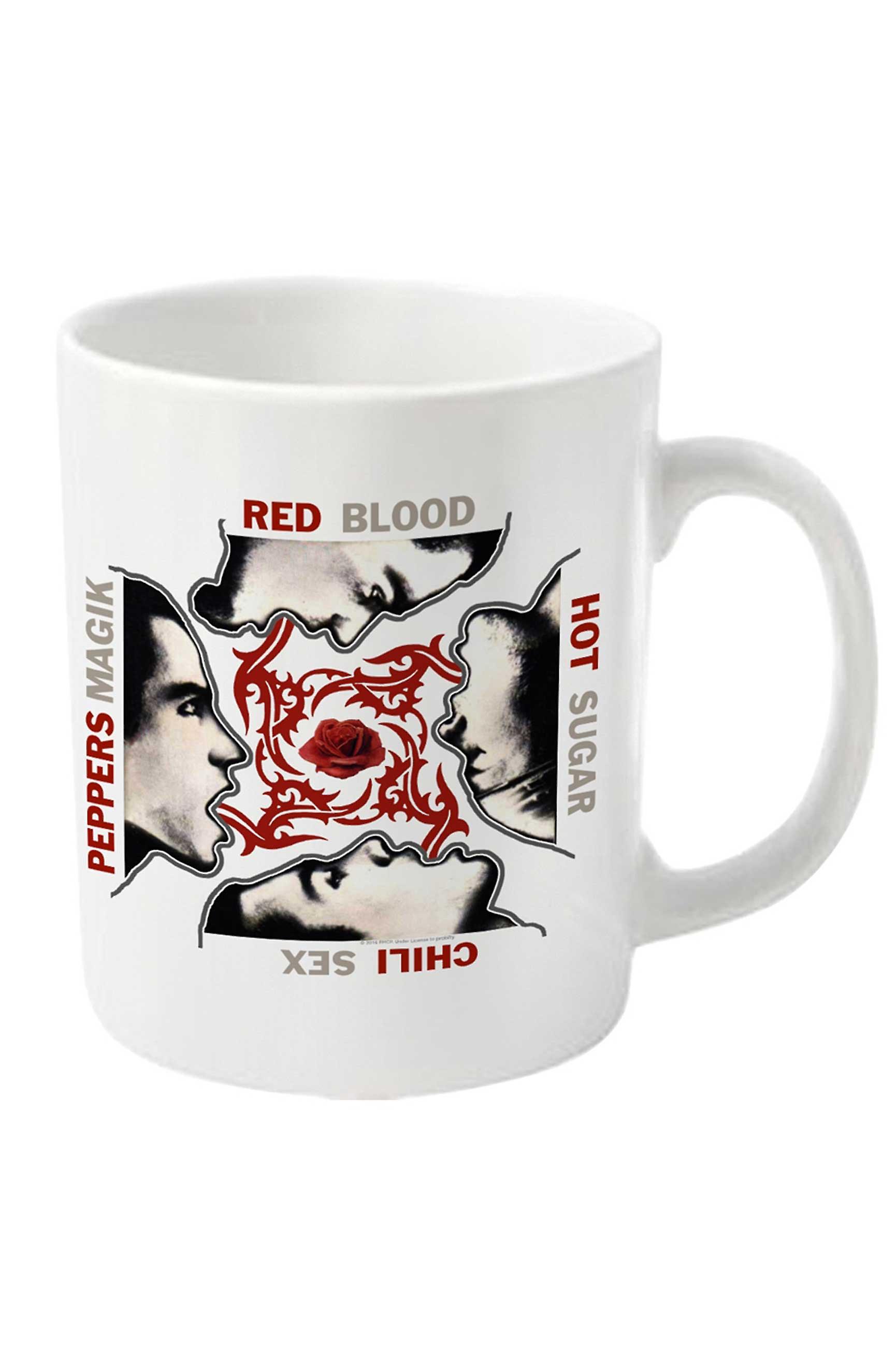 Red Hot Chili Peppers Mug Blood Sugar Sex Magik Band Logo new Official White Boxed